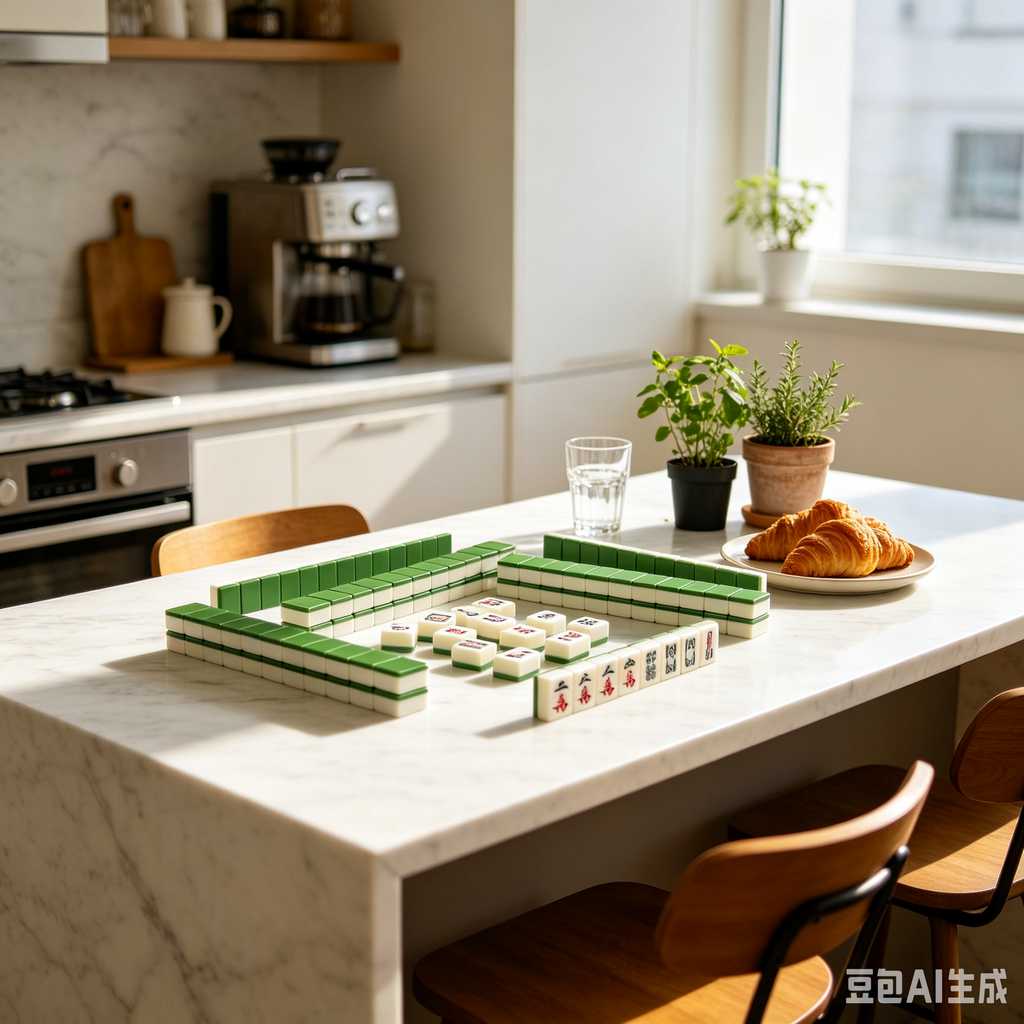 engraved texture mahjong tiles